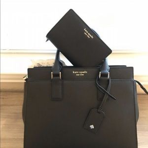 Kate spade medium satchel & wallet